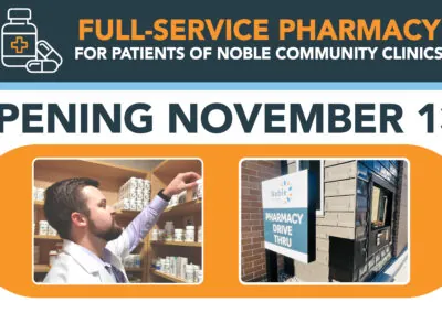 ¡Noble Community Clinics anuncia la gran inauguración de la farmacia de Stevens Point!